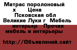 Матрас поролоновый 190х110 › Цена ­ 1 100 - Псковская обл., Великие Луки г. Мебель, интерьер » Прочая мебель и интерьеры   